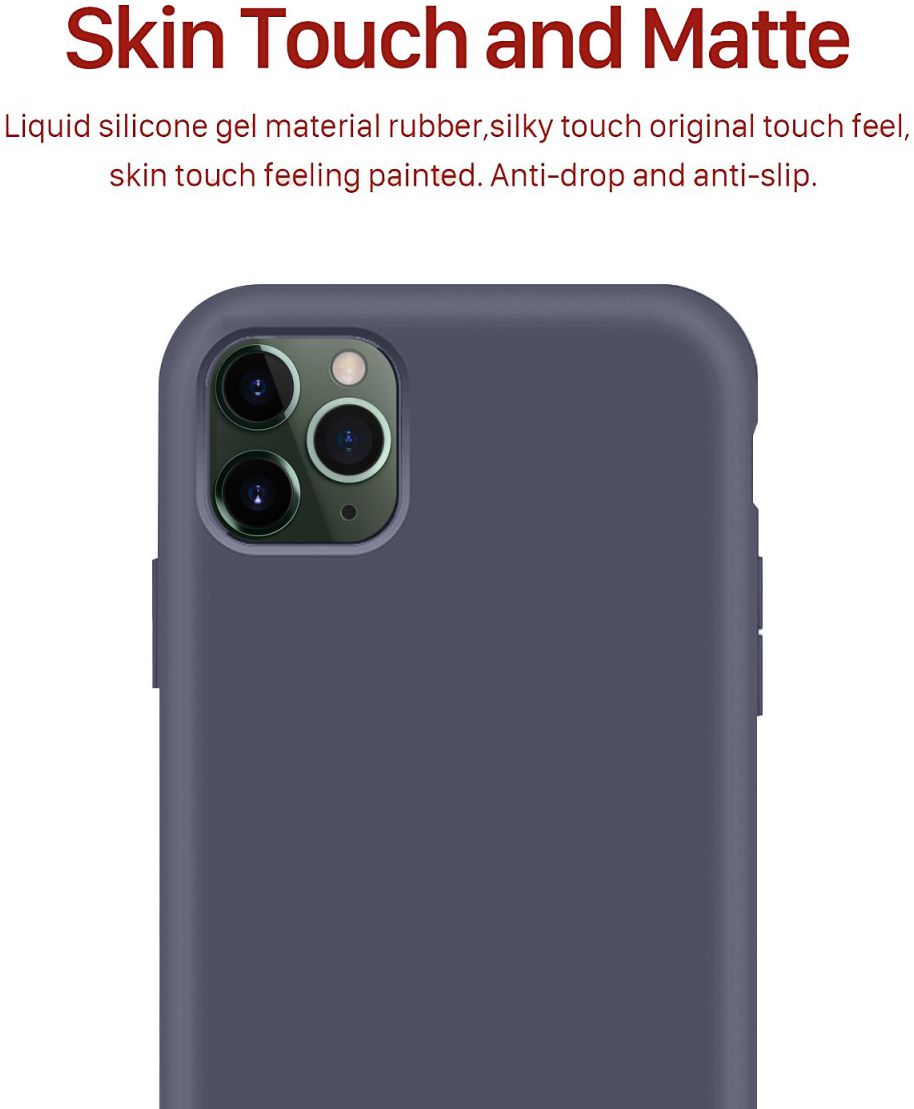Apple iPhone 11 Pro Max Full Covered Siliconen Hoesje Blauw afbeelding 4
