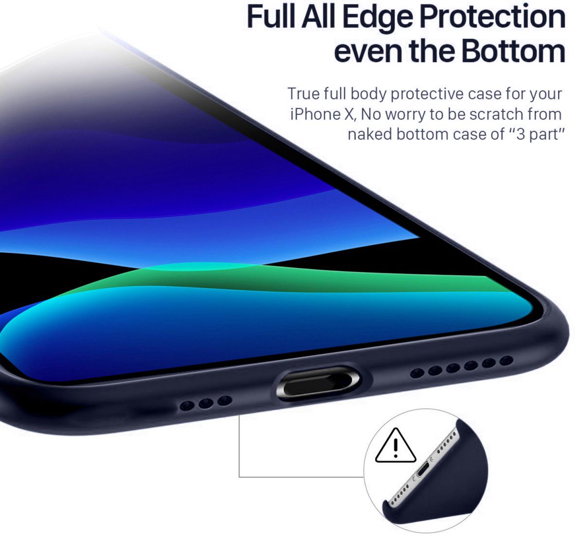 Apple iPhone 11 Pro Max Full Covered Siliconen Hoesje Blauw afbeelding 6