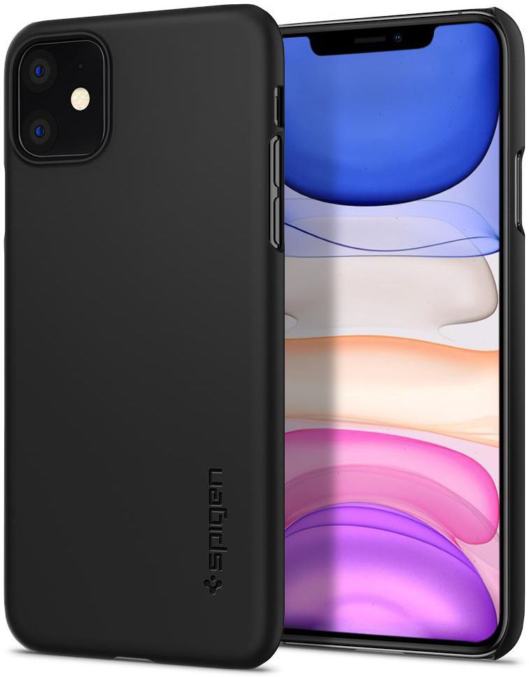 Spigen Thin Fit Apple iPhone 11 Hoesje Back Cover Zwart afbeelding 1