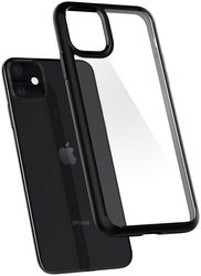 Spigen Ultra Hybrid Apple iPhone 11 Hoesje Back Cover Transparant/Zwart afbeelding