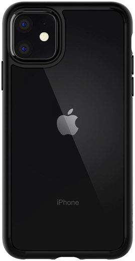 Spigen Ultra Hybrid Apple iPhone 11 Hoesje Back Cover Transparant/Zwart afbeelding 4