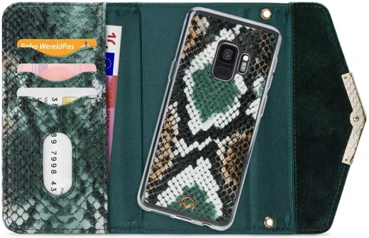 Mobilize Velvet Clutch Samsung Galaxy S9 Hoesje Green Snake afbeelding 1