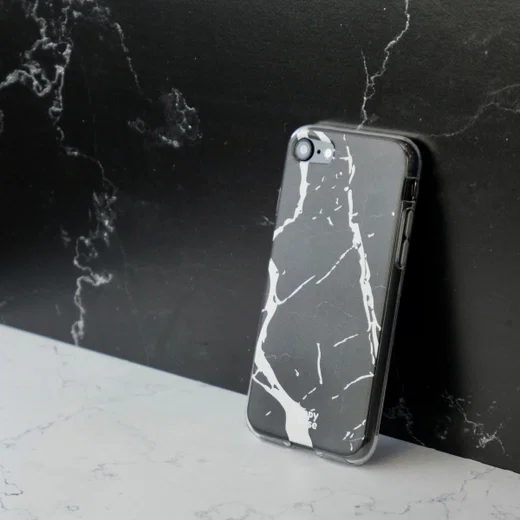 HappyCase Apple iPhone 8 Flexibel TPU Hoesje Marmer print afbeelding 3