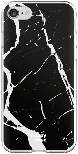 HappyCase Apple iPhone 8 Flexibel TPU Hoesje Marmer print afbeelding 1