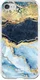 HappyCase Apple iPhone 8 Flexibel TPU Hoesje Blauw Marmer Print afbeelding 1