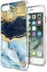 HappyCase Apple iPhone 8 Flexibel TPU Hoesje Blauw Marmer Print afbeelding 7