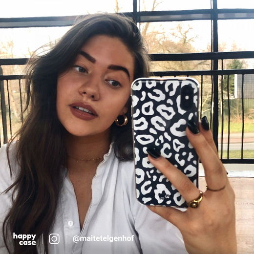 HappyCase Apple iPhone XR Hoesje Flexibel TPU Luipaard Print afbeelding 7