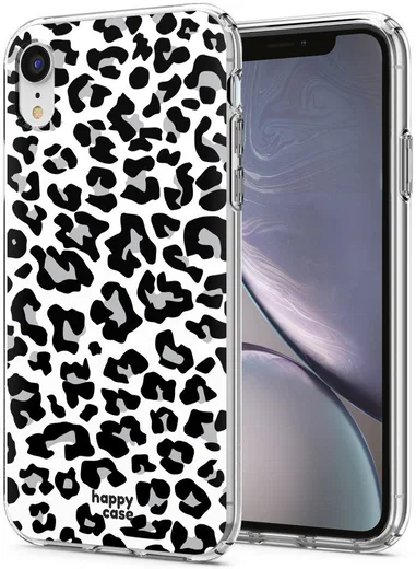 HappyCase Apple iPhone XR Hoesje Flexibel TPU Panter Print afbeelding 2