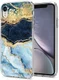 HappyCase Apple iPhone XR Hoesje Flexibel TPU Blauw Marmer Print afbeelding 2