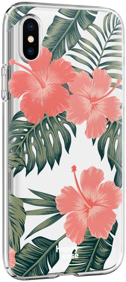 HappyCase Apple iPhone XS Flexibel TPU Hoesje Tropic Vibe Print afbeelding 6