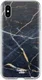 HappyCase Apple iPhone XS Flexibel TPU Hoesje Donker Marmer Print afbeelding 1