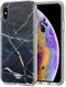 HappyCase Apple iPhone XS Flexibel TPU Hoesje Donker Marmer Print afbeelding 2