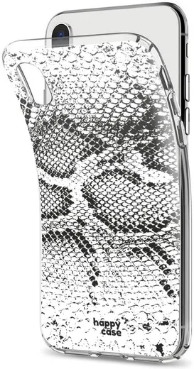 HappyCase Apple iPhone XS Flexibel TPU Hoesje Slangen Print afbeelding 4