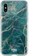 HappyCase Apple iPhone XS Flexibel TPU Hoesje Aqua Marmer Print afbeelding 1