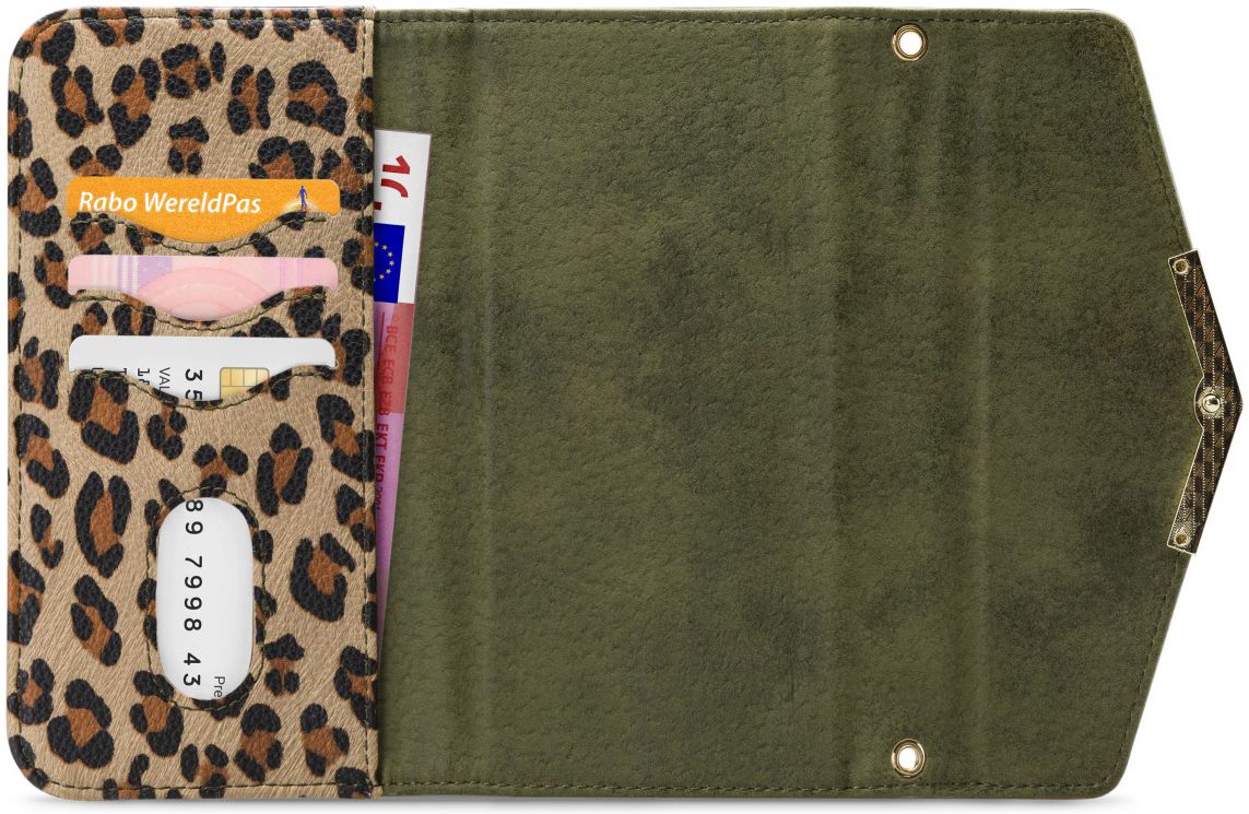 Mobilize Velvet Clutch Apple iPhone SE 2020 / 8 / 7 Hoesje Luipaard afbeelding 4