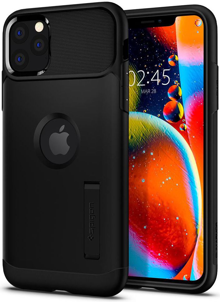 Spigen Slim Armor Apple iPhone 11 Pro Hoesje Zwart afbeelding 1