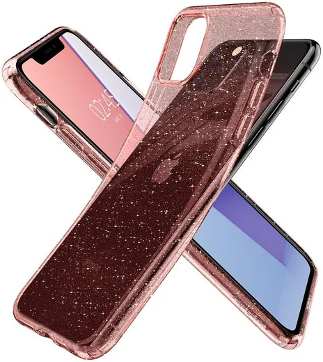 Spigen Liquid Crystal Apple iPhone 11 Pro Hoesje Glitter Roze Goud afbeelding 2
