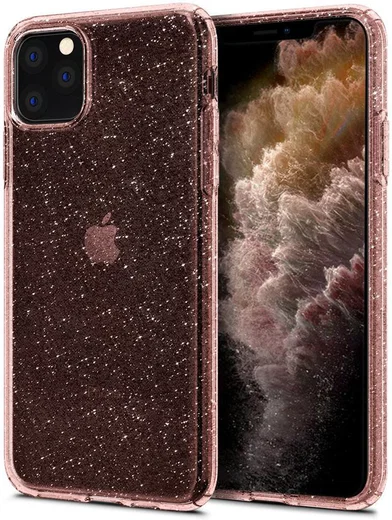 Spigen Liquid Crystal Apple iPhone 11 Pro Hoesje Glitter Roze Goud afbeelding 4