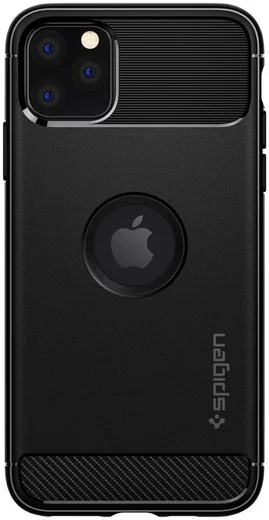 Spigen Rugged Armor Matte Apple iPhone 11 Pro Hoesje Zwart afbeelding 4