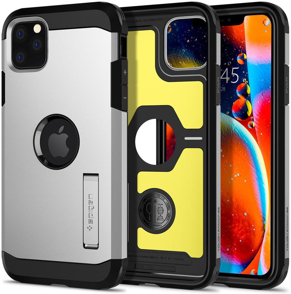 Spigen Tough Armor Apple iPhone 11 Pro Hoesje Zilver afbeelding 1