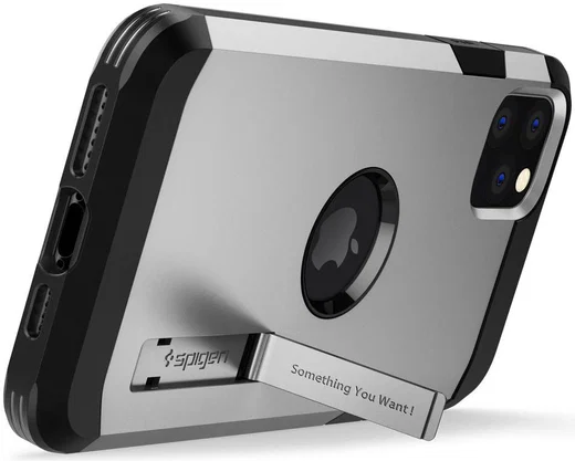 Spigen Tough Armor Apple iPhone 11 Pro Hoesje Zilver afbeelding 3