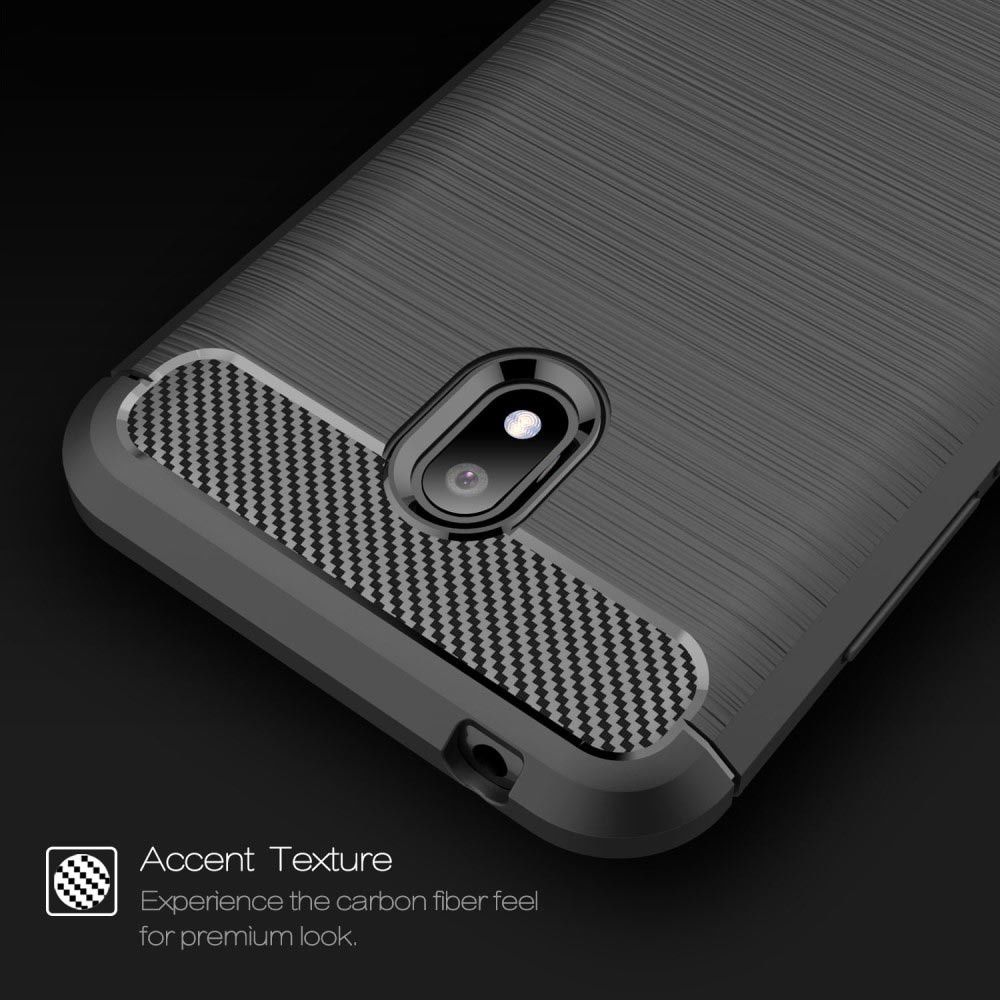 Nokia 2.2 Geborsteld TPU Hoesje Zwart afbeelding 5