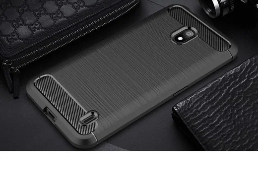 Nokia 2.2 Geborsteld TPU Hoesje Zwart afbeelding 10