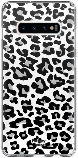 HappyCase Galaxy S10 Plus Flexibel TPU Hoesje Panter Print afbeelding 1