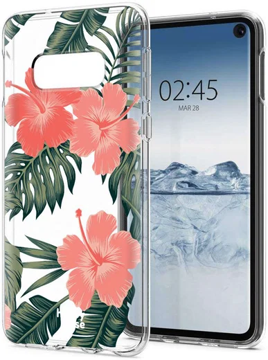 HappyCase Galaxy S10E Flexibel TPU Hoesje Tropic Vibe Print afbeelding 4