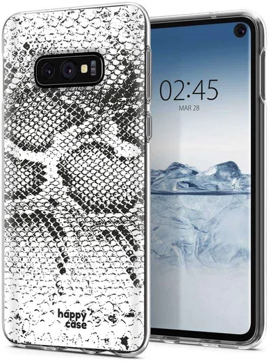 HappyCase Galaxy S10E Flexibel TPU Hoesje Slangen Print afbeelding 2