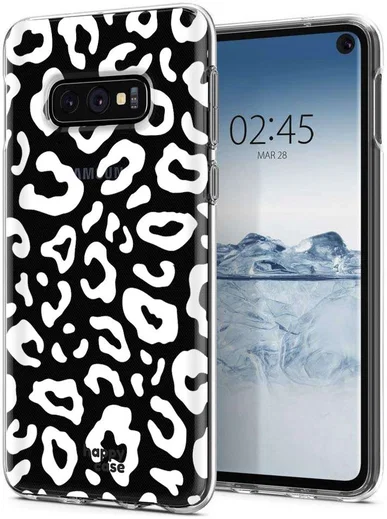 HappyCase Galaxy S10E Flexibel TPU Hoesje Luipaard Print afbeelding 2