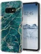 HappyCase Galaxy S10E Flexibel TPU Hoesje Aqua Marmer Print afbeelding 2