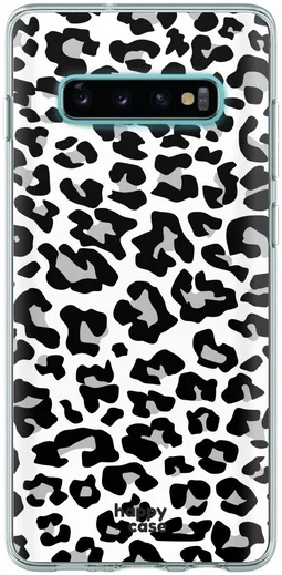 HappyCase Galaxy S10 Flexibel TPU Hoesje Panter Print afbeelding 1