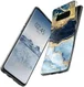 HappyCase Galaxy S10 Flexibel TPU Hoesje Blauw Marmer Print afbeelding 6
