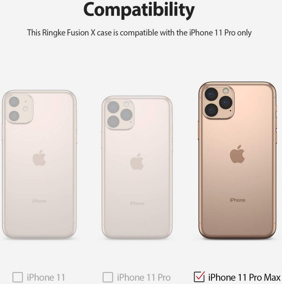 Ringke Fusion Apple iPhone 11 Pro Max Hoesje Transparant afbeelding 8