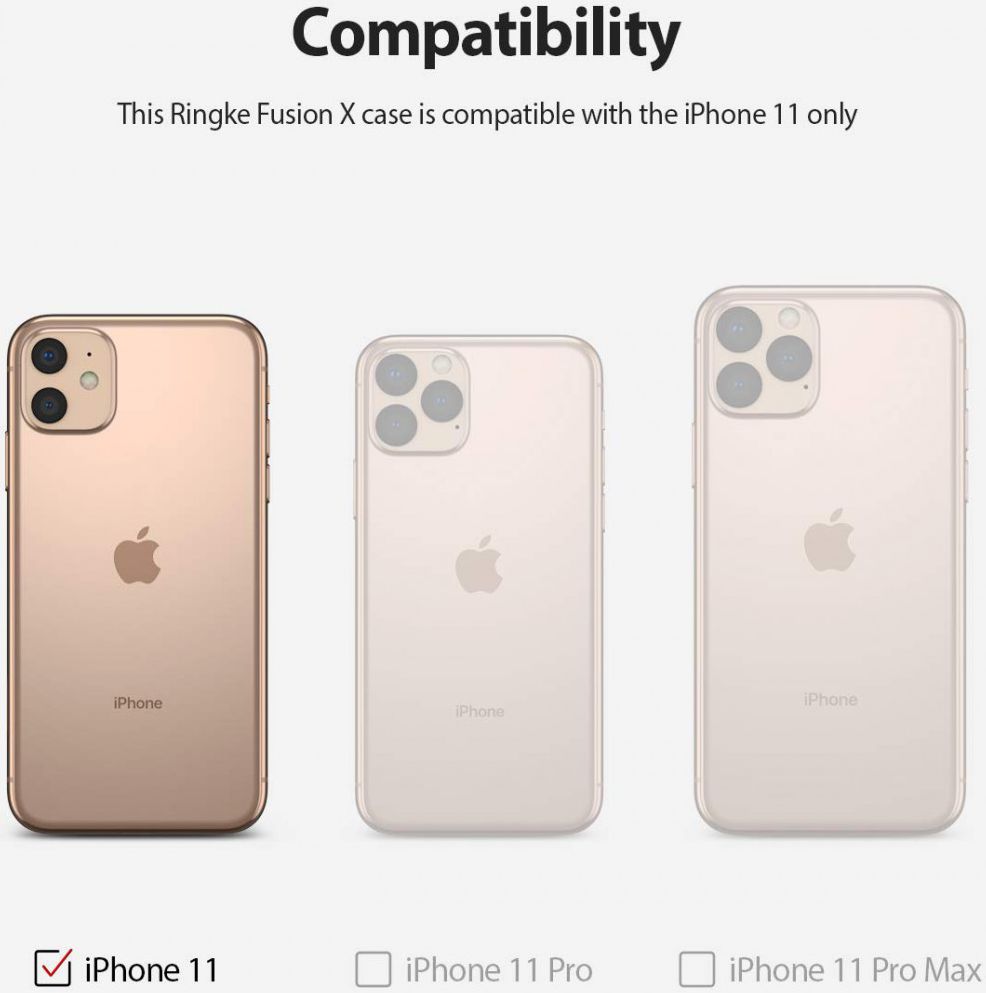 Ringke Fusion Apple iPhone 11 Hoesje Transparant afbeelding 8