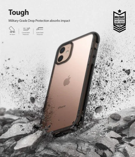 Ringke Fusion Apple iPhone 11 Hoesje Smoke Black afbeelding 2
