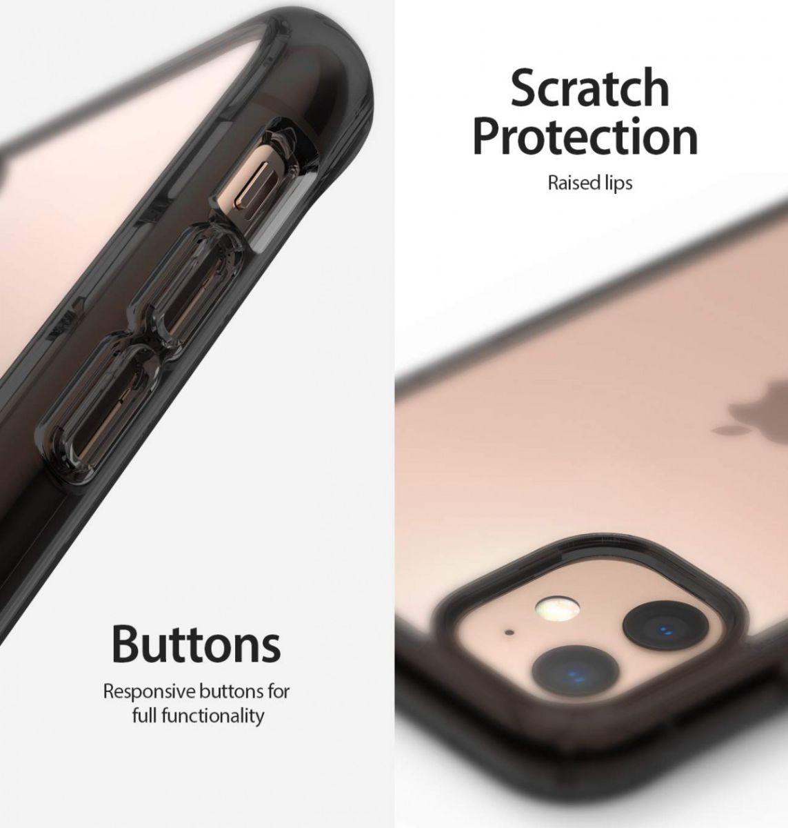 Ringke Fusion Apple iPhone 11 Hoesje Smoke Black afbeelding 5