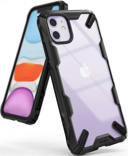 Ringke Fusion X Apple iPhone 11 Hoesje Transparant / Zwart afbeelding 1