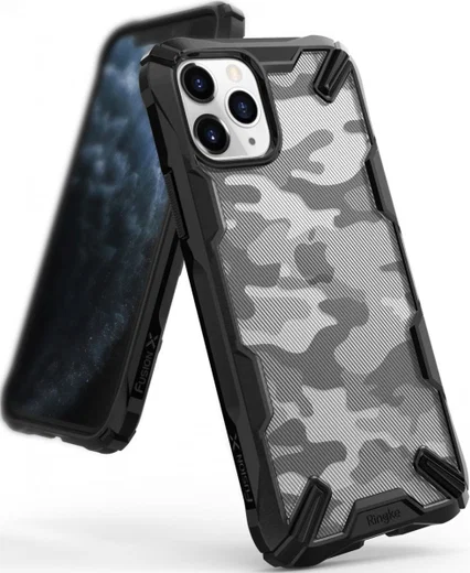 Ringke Fusion X Apple iPhone 11 Pro Max Hoesje Camo Black afbeelding 1