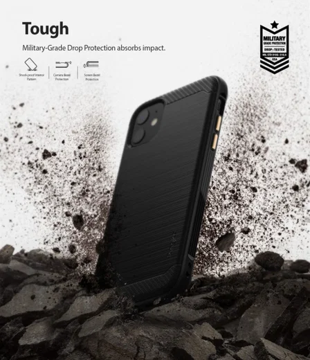 Ringke Onyx Apple iPhone 11 Hoesje Zwart afbeelding 2