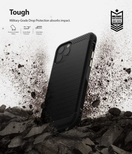 Ringke Onyx Apple iPhone 11 Pro Max Hoesje Zwart afbeelding 2