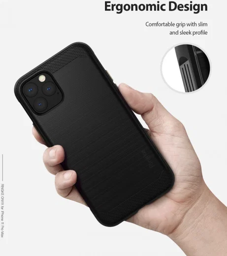 Ringke Onyx Apple iPhone 11 Pro Max Hoesje Zwart afbeelding 6