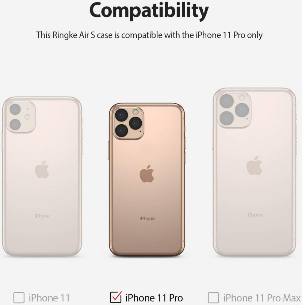Ringke Air S Apple iPhone 11 Pro Hoesje Lavender Gray afbeelding 9