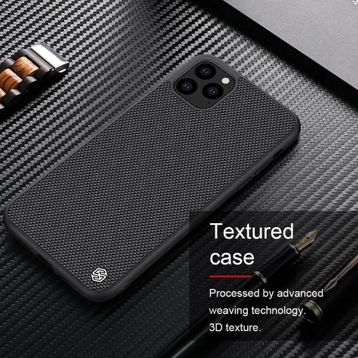 Nillkin Textured Hybride Apple iPhone 11 Pro Max Hoesje Zwart afbeelding 5