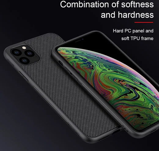Nillkin Textured Hybride Apple iPhone 11 Pro Max Hoesje Zwart afbeelding 6