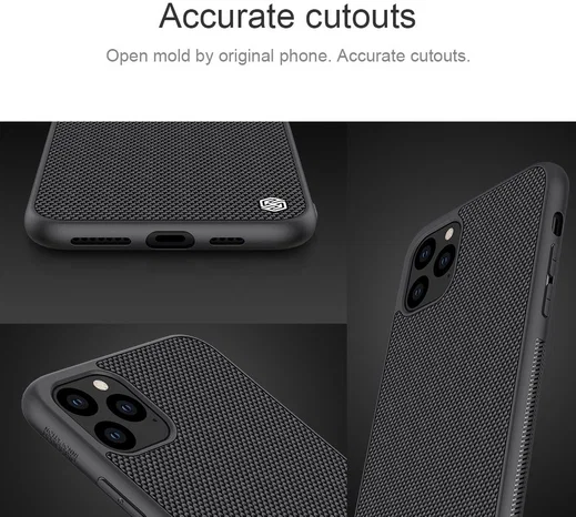 Nillkin Textured Hybride Apple iPhone 11 Pro Max Hoesje Zwart afbeelding 8