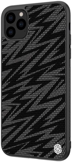 Nillkin Dazzling Hybride Apple iPhone 11 Pro Max Hoesje Zwart/Grijs afbeelding 3