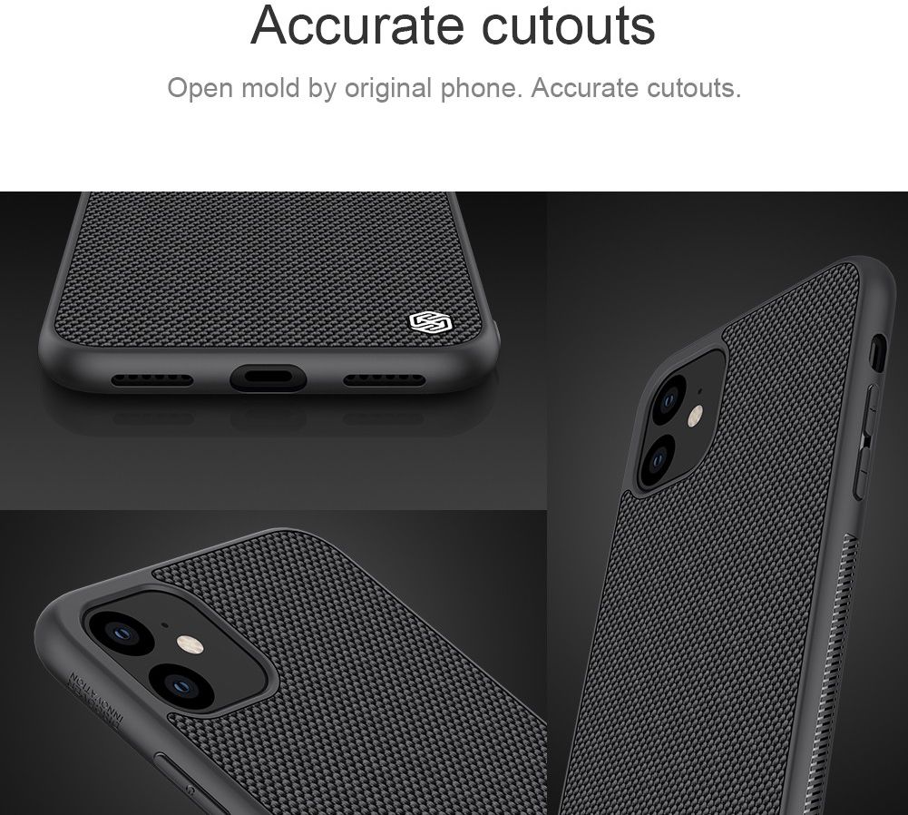 Nillkin Textured Hybride Apple iPhone 11 Hoesje Zwart afbeelding 8