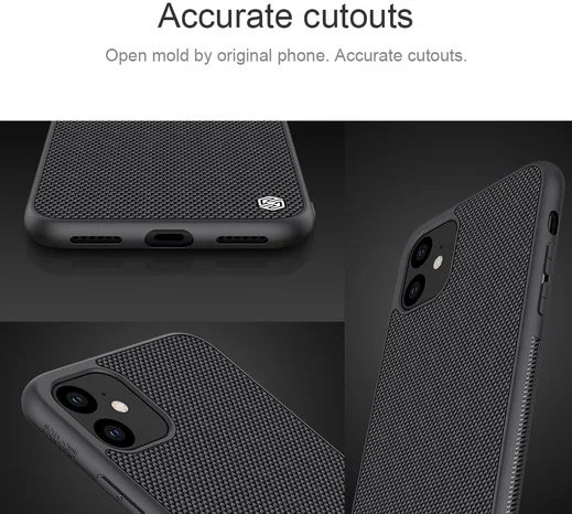 Nillkin Textured Hybride Apple iPhone 11 Hoesje Zwart afbeelding 8